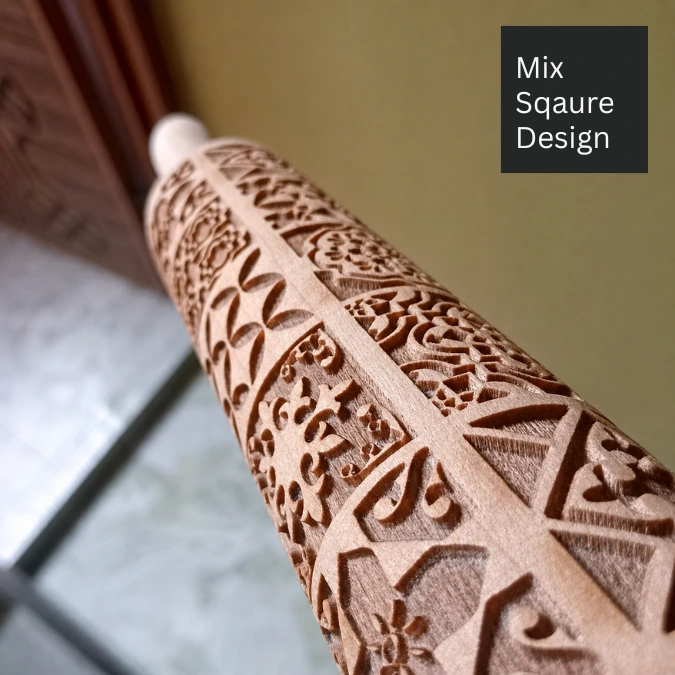 Embossed rolling pin