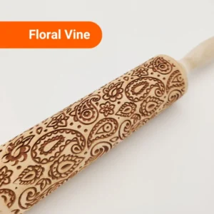 Embossed Rolling Pin - Floral Vine